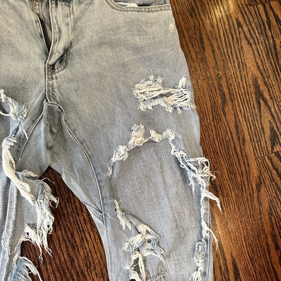Size 24 One teaspoon cropped light washed jeans - Picture 5 of 7